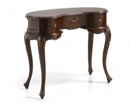 Rustikální masivní konzola M-VINTAGE v tmavohnědém odstínu se zásuvkami 95cm