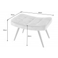 Designová taburetka Scandinavia šampaňská 61cm
