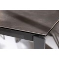Moderní rozkládací jídelní stůl Antan v antracitovém šedém provedení s keramickou deskou a kovovou konstrukcí 240cm