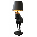 Extravagantní stylová stojací lampa Black Beauty černá