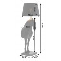 Extravagantní stylová stojací lampa Black Beauty černá 130cm