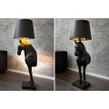 Extravagantní stylová stojací lampa Black Beauty černá 130cm