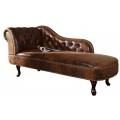 Luxusní lenoška Chesterfield Brown Antik Look