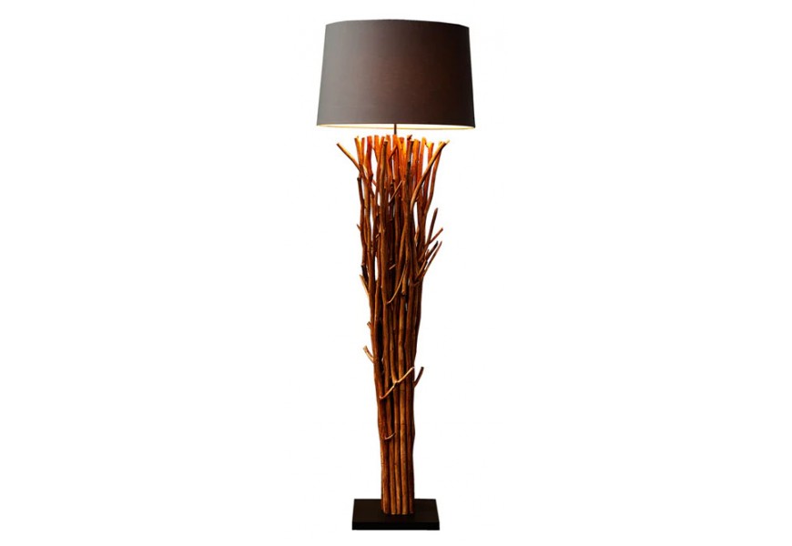 Designová luxusní stojací lampa Euphoria 175cm hnědá