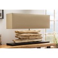 Designová stolní lampa Riverine béžová