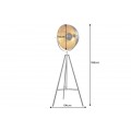 Stylová stojací lampa Big studio 160cm černá / zlatá