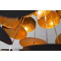 Designová elegantní závěsná lampa Infinity černo-zlatá