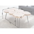 Stylový jedinečný konferenční stolek Terra II 115cm