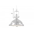 Luxusní moderní závěsné svítidlo Industrial 45cm stříbrné