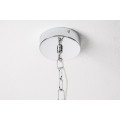 Luxusní moderní závěsné svítidlo Industrial 45cm stříbrné