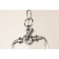 Luxusní moderní závěsné svítidlo Industrial 45cm stříbrné