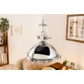 Luxusní moderní závěsné svítidlo Industrial 45cm stříbrné