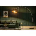 Designová moderní stojací lampa černo-zlatá