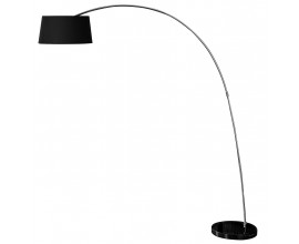 Designová moderní stojací lampa černo-zlatá