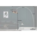 Designová moderní stojací lampa černo-zlatá