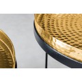 Art-deco set kulatých konferenčních stolků Elements zlatá 57cm