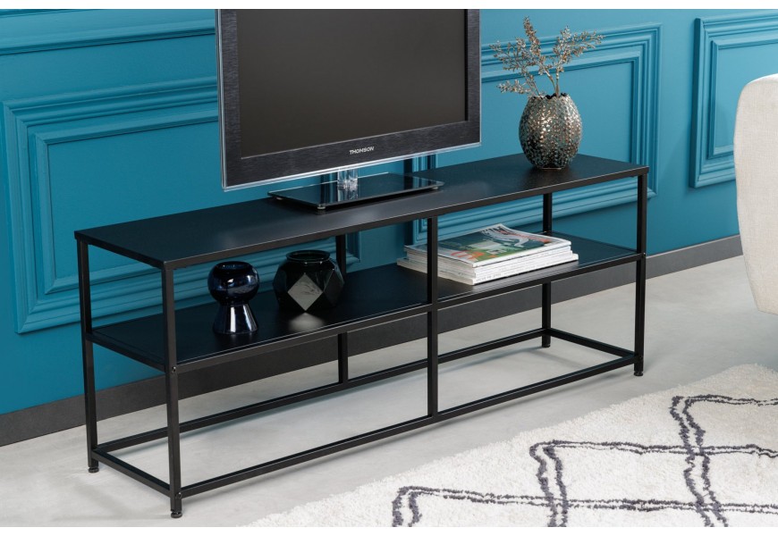 Kovový industriální konzolový stolek Industria Durante černý 120cm Kovový industriální konzolový stolek Industria Durante černý 120cm