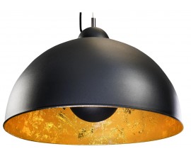 Moderní elegantní závěsné svítidlo Studio černo-zlaté