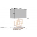 Designová stolní lampa Tulsa zlatá