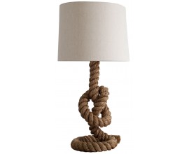 Designová stylová stolní lampa Marinero 85cm přírodní krémová