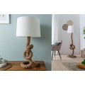 Designová stylová stolní lampa Marinero 85cm přírodní krémová