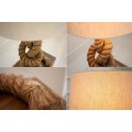Designová stylová stolní lampa Marinero 85cm přírodní krémová