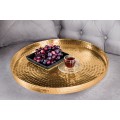 Art-deco set kulatých příručních stolků Elements zlatá 53cm