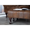 Luxusní taburetka Chesterfield Antik Look