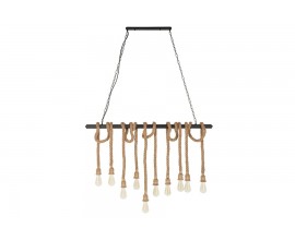 Unikátní závěsná lampa Marinero hnědá