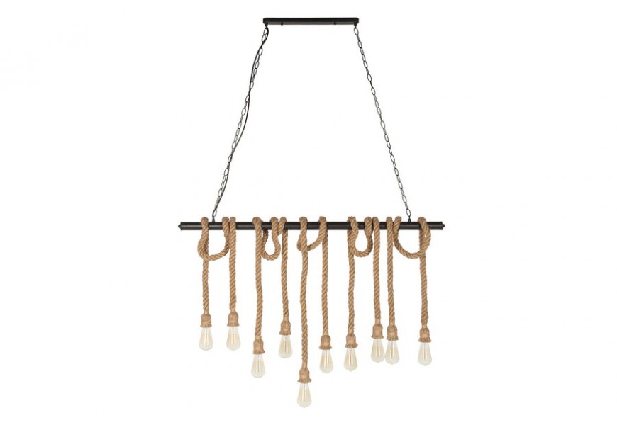 Unikátní závěsná lampa Marinero hnědá