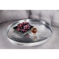 Art-deco set kulatých příručních stolků Elements stříbrná 53cm