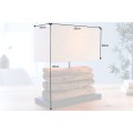 Designová stolní lampa Periferní 40cm béžová