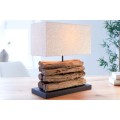 Designová stolní lampa Periferní 40cm béžová