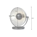 Designová jedinečná stolní lampa Studio 40 cm stříbrná