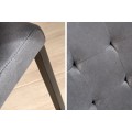 Moderní designová jídelní židle Oxford šedá
