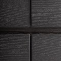 Luxusní moderní oválná komoda Sophiette se šesti šuplíky v černé barvě s bílou mramorovou deskou 140 cm
