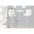 Barová židle Modena 90-115 cm bílá