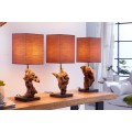 Stylová stolní lampa Hypnotic 45cm hnědá