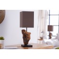 Stylová stolní lampa Hypnotic 45cm hnědá