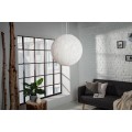 Designová stylová závěsná lampa Cocoon bílá 45cm