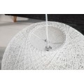 Designová stylová závěsná lampa Cocoon bílá 45cm