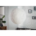 Designová stylová závěsná lampa Cocoon bílá 45cm