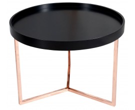 Stylový konferenční stolek Modul 60cm černá / měď