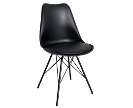 Designová moderní jídelní židle Scandinavia černá