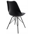 Designová moderní jídelní židle Scandinavia černá