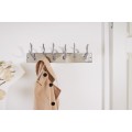 Luxusní designový nástěnný věšák Jelen 50cm stříbrný
