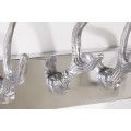 Luxusní designový nástěnný věšák Jelen 50cm stříbrný