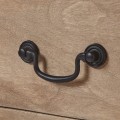 Luxusní vintage konzolový stolek Antiquites Francaises se šuplíkem z masivního dřeva v naturální hnědé barvě 120 cm
