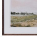 Koloniální sada dvou obrazů Landscape v obdélníkovém tvaru s dřevěným hnědým rámem 60 cm