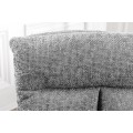 Designová retro otočná židle Dover s šedým čalouněním a opěrkami na ruce 92 cm